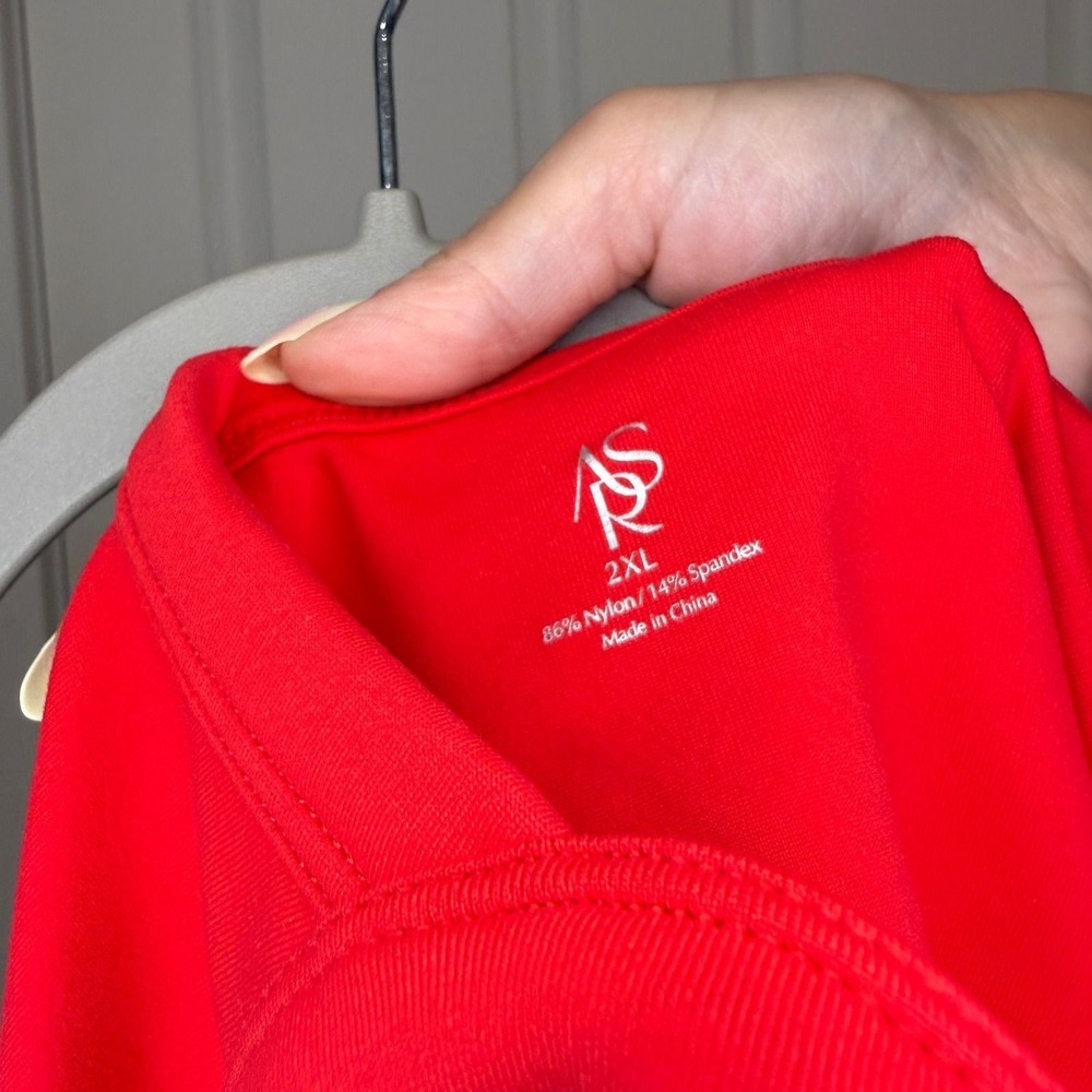 Altar'd State Solid Red Pleated Mini Tennis Dress Size XXL Fit and Flare - Picture 8 of 8